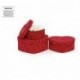 SET 3 SCATOLE VELVET MINI CUORE  - 22203