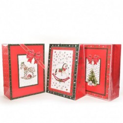 SHOPPER NATALE 40X20XH55CM CHRISTMAS BLI