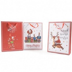 SHOPPER NATALE H44X32X10CM FATHER CHRIST