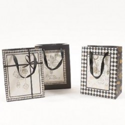 SHOPPER NATALE 17X10XH22CM MERRY GOLD  -