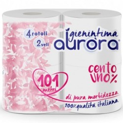 CARTA IGIENICA  3V 4ROT.AURORA  PROF. -