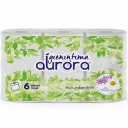 CARTA IGIENICA AURORA 2V 6 ROTOLI PROF -