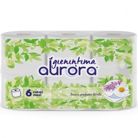 CARTA IGIENICA AURORA 2V 6 ROTOLI PROF -