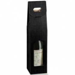 SC. 1 BOTTIGLIA 90X90X385 SETA NERO