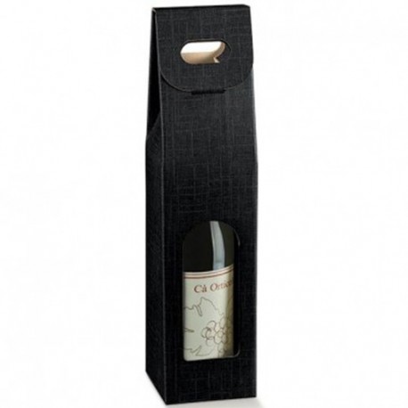 SC. 1 BOTTIGLIA 90X90X385 SETA NERO
