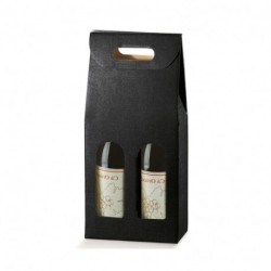 SC. 2 BOTTIGLIE 180X90X385MM SETA NERO