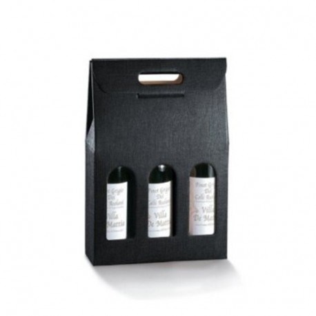 SC. 3 BOTTIGLIE 270X90X385 SETA NERO