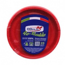 SCODELLE DOPLA ROSSE REUSE  630ML 20PZ