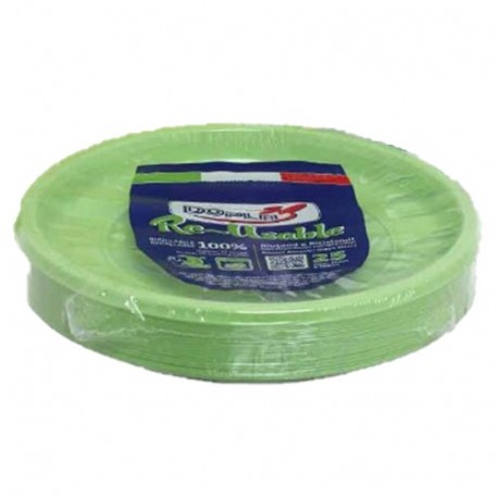 SCODELLE DOPLA VERDE REUSE  630ML 20PZ