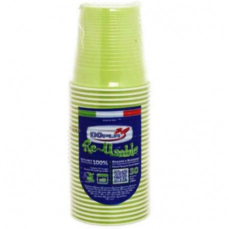 BICCHIERI DOPLA VERDE ACIDO REUSE 230ML