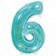 PALLONCINI MYLAR N°6 102CM ACQUA MARINA
