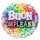 Z/ PALLONCINO COMPLEANNO RAINBOW 45CM