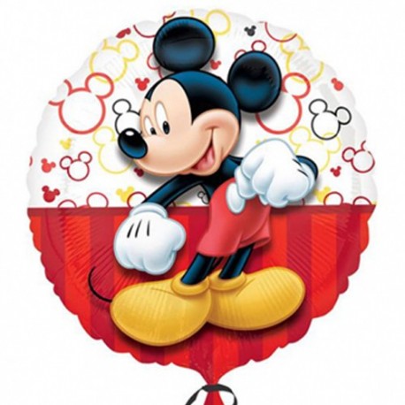 PALLONCINO TONDO MICKEY 45CM (18")  -