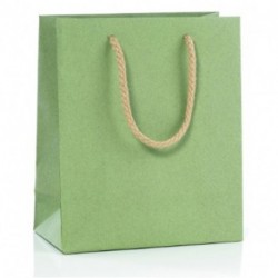 BORSA IN CARTA 10X12+6,5CM VERDE