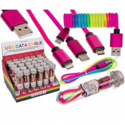 DATABASE CAVI USB PER IPHONE, TYP C & MI