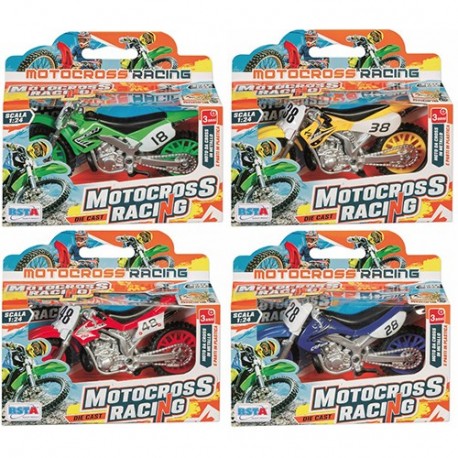 BOY MOTOCROSS DIE CAST 1:24  - 11686