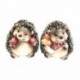 RICCIO DI CERAMICA 14X14XH16CM ASS MARON