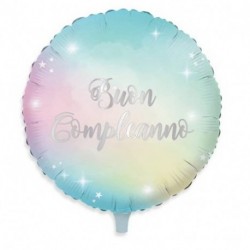 PALLONCINO MYLAR TONDO COMPLEANNO