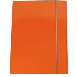 CARTELLINA C/ELASTICO 3L 25X35 ARANCIO