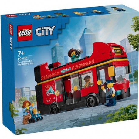 LEGO AUTOBUS TURISTICO ROSSO A DUE PIANI