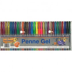 PENNE GEL COLORI ASSORTITI 30PZ