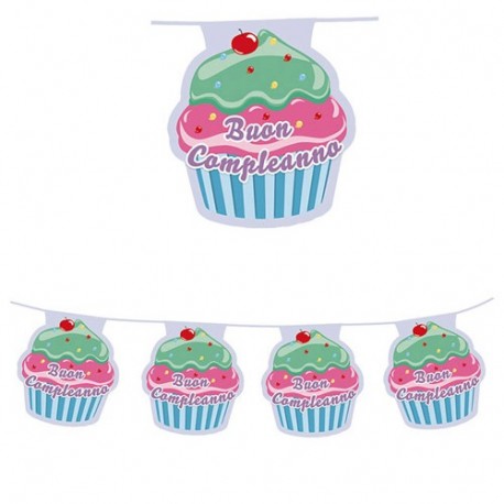 FESTONE BAND CUPCAKE 6M - 60855