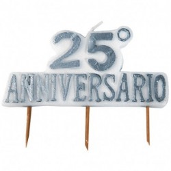 PICKS CANDELE 25° ANNIVERSARIO ARGENTO