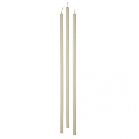 CANDELE STELO 37CM 12PZ AVORIO- 56212.02