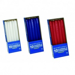 CANDELE CONICHE 25 CM 10 PZ. - 56213