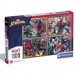 CLEM PUZZLE 4IN1 SPIDERMAN  - 21515