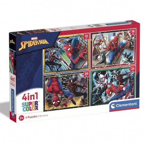 CLEM PUZZLE 4IN1 SPIDERMAN  - 21515