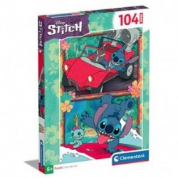 CLEM PUZZLE 104 SUPER DISNEY STITCH