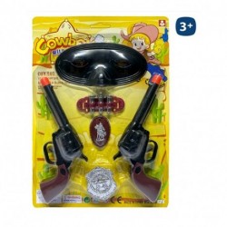 SET COWBOY C/PISTOLE BL.  - 32393