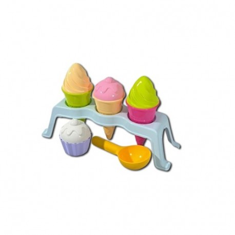SET 3 CONI GELATO + CUP CAKE CON SUPPORT