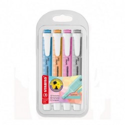 EVIDENZIATORI STABILO SWING PASTEL 4PZ