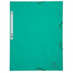 CARTELLINA C/ELASTICO 3L.CARTONE VERDE