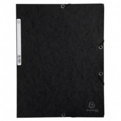 CARTELLINA C/ELASTICO 3L.CARTONE NERO