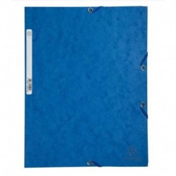 CARTELLINA C/ELASTICO 3L.CARTONE BLU
