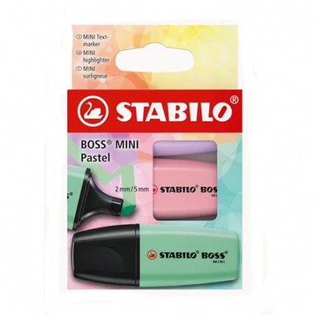 EVIDENZIATORI STABILO BOSS MINI PASTEL