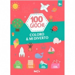100 GIOCHI-COLORO E MI DIVERTO+3ROSSO