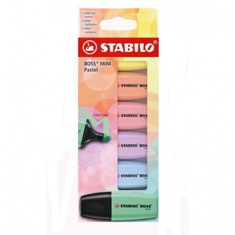 EVIDENZIATORI STABILO BOSS MINI PASTEL
