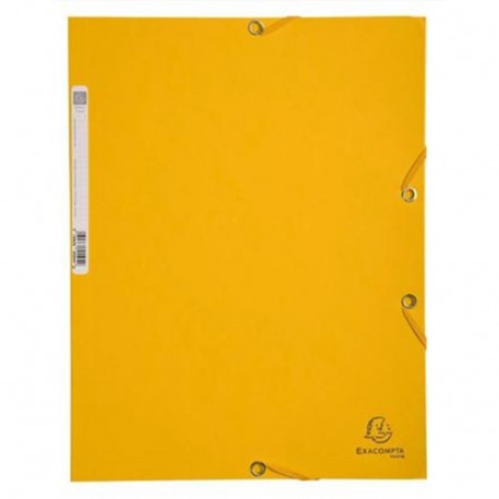 CARTELLINA C/ELASTICO 3L.CARTONE GIALLO