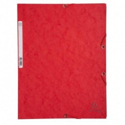 CARTELLINA C/ELASTICO 3L.CARTONE ROSSO