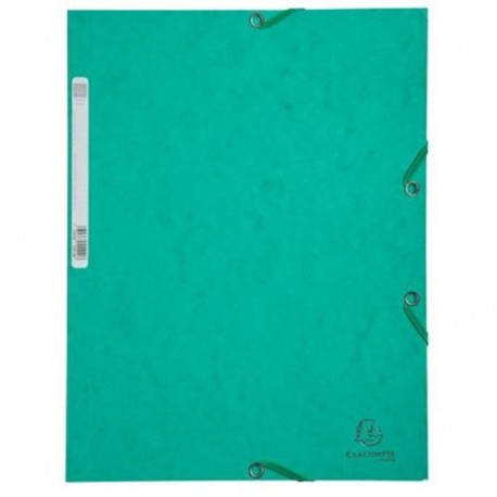 CARTELLINA C/ELASTICO 3L.CARTONE VERDE