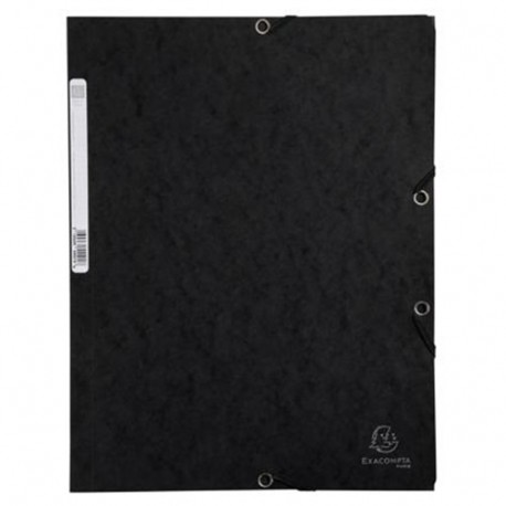 CARTELLINA C/ELASTICO 3L.CARTONE NERO
