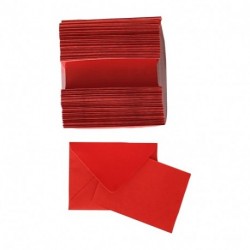 BIGLIETTI+BUSTE 100/100 6X8 MIGNON ROSSI