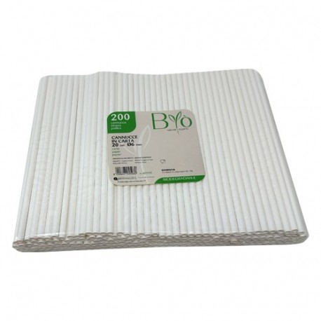 CANNUCCIA CARTA BIANCA 200PZ  - 079132