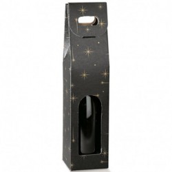 SCATOLA 1 BOTTIGLIE 90X90X385MM C/STELLE