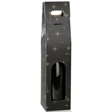 SCATOLA 1 BOTTIGLIE 90X90X385MM C/STELLE