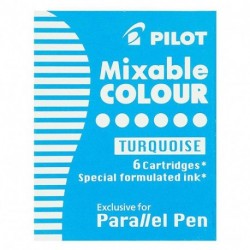 CARTUCCE PARALLEL PEN 6PZ PILOT TURCHESE